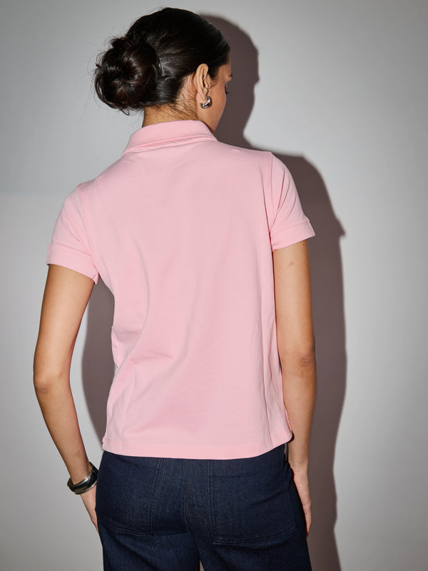 Signature Polo - Blush Pink