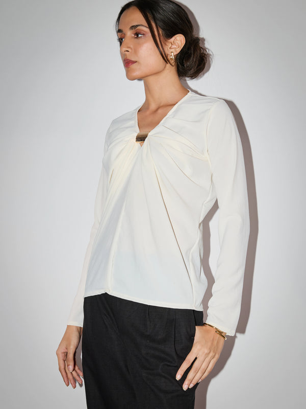 Roseta Top - Milky White