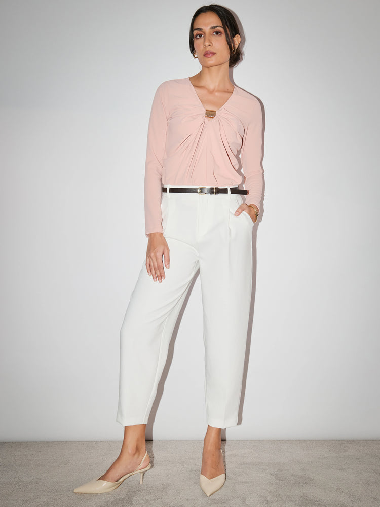Roseta CrepeSway™ Top - Vintage Pink