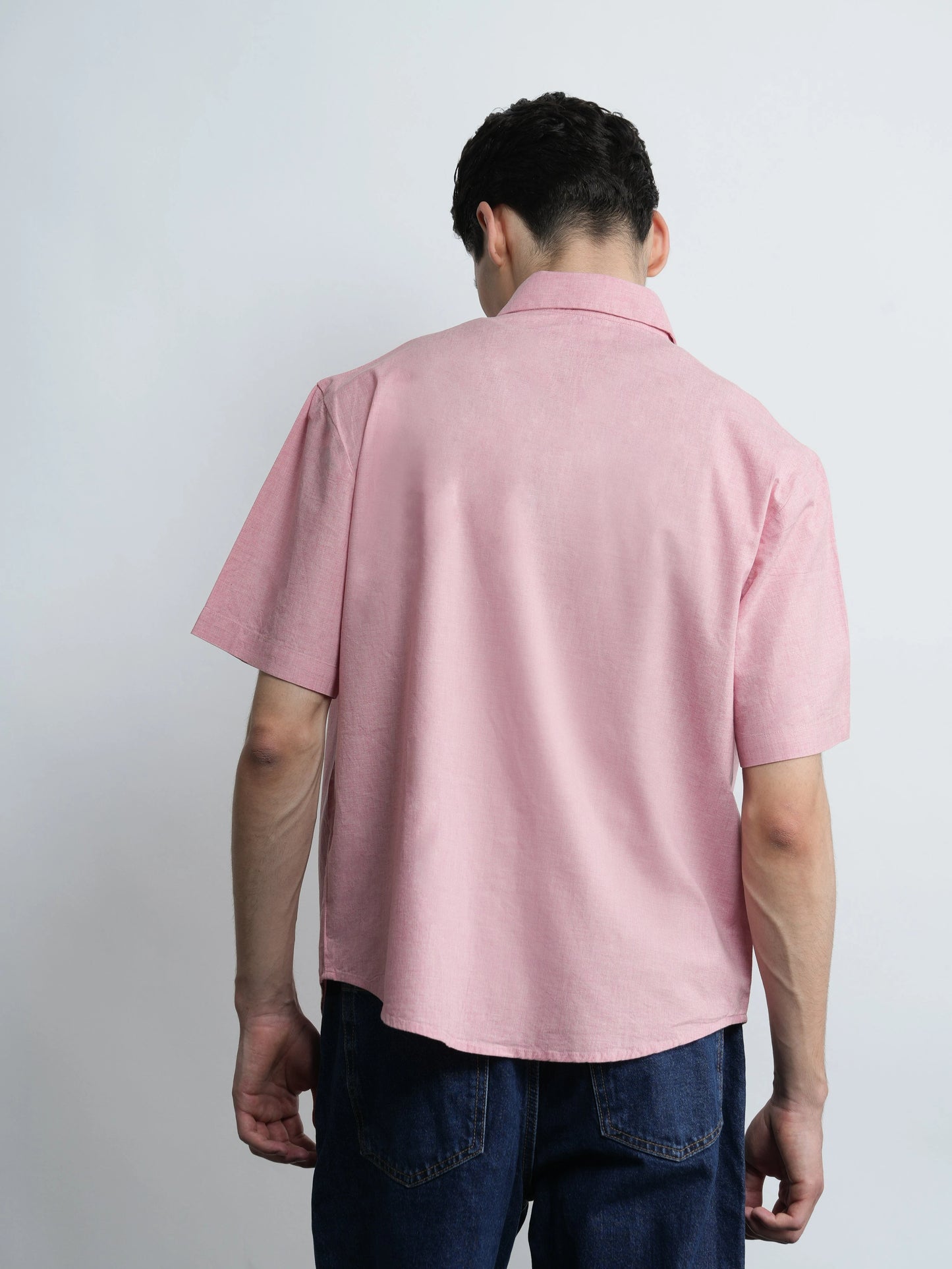 Coral Pink Relaxed Fit Shirt