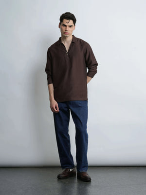 Vantage - Mocha Relaxed Fit Shirt