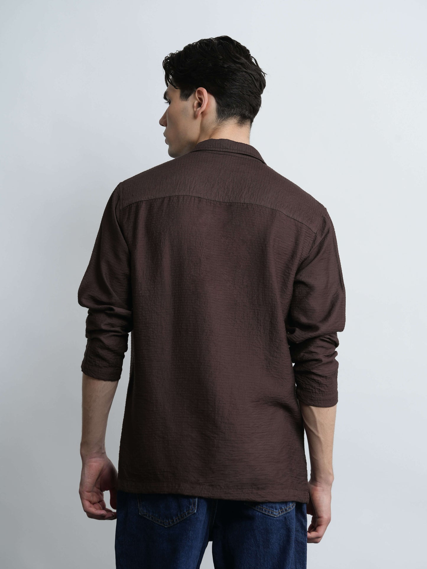 Vantage shirt - Mocha Relaxed Fit