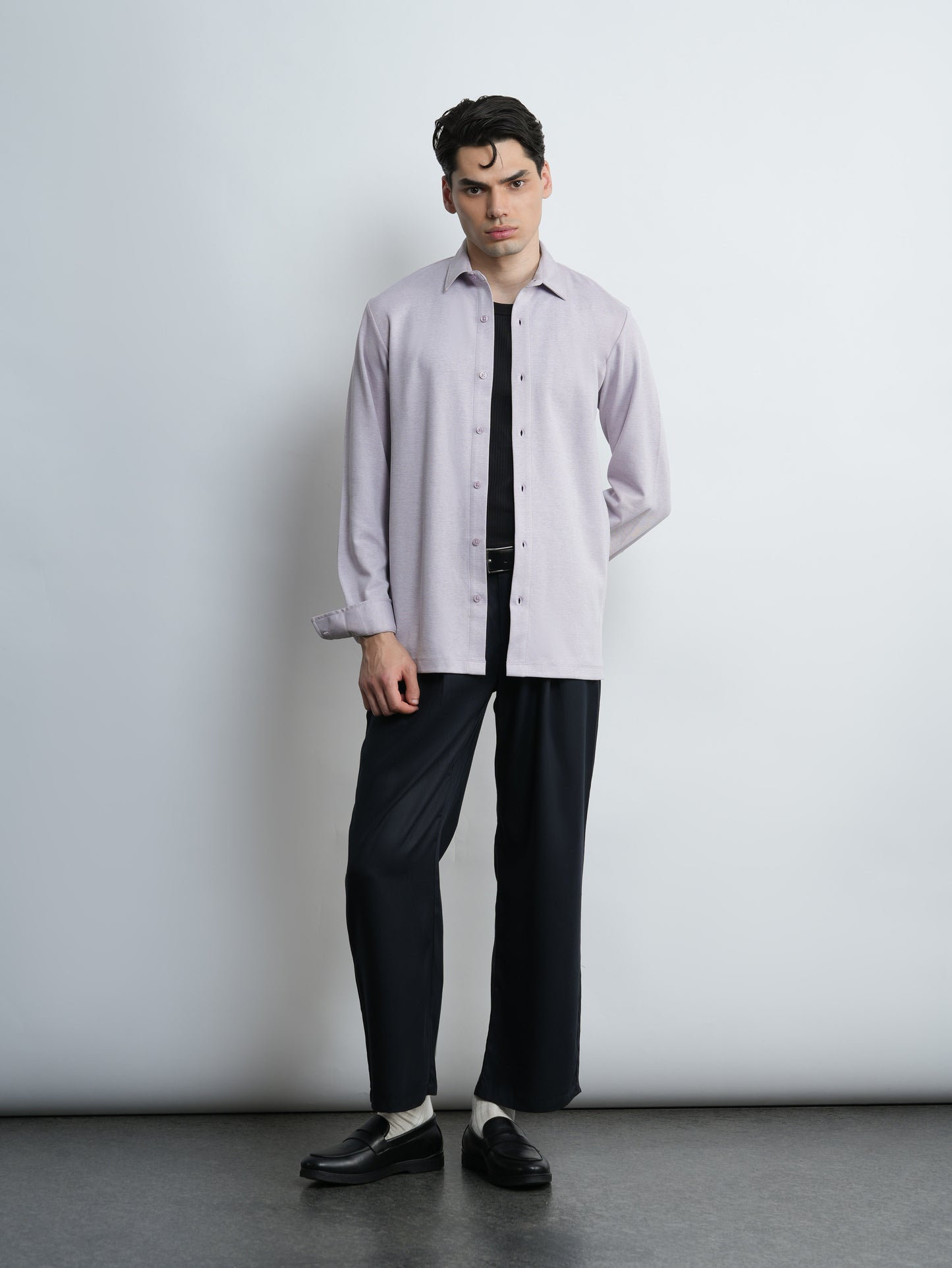 Mercer Knit Shirt - Lavender
