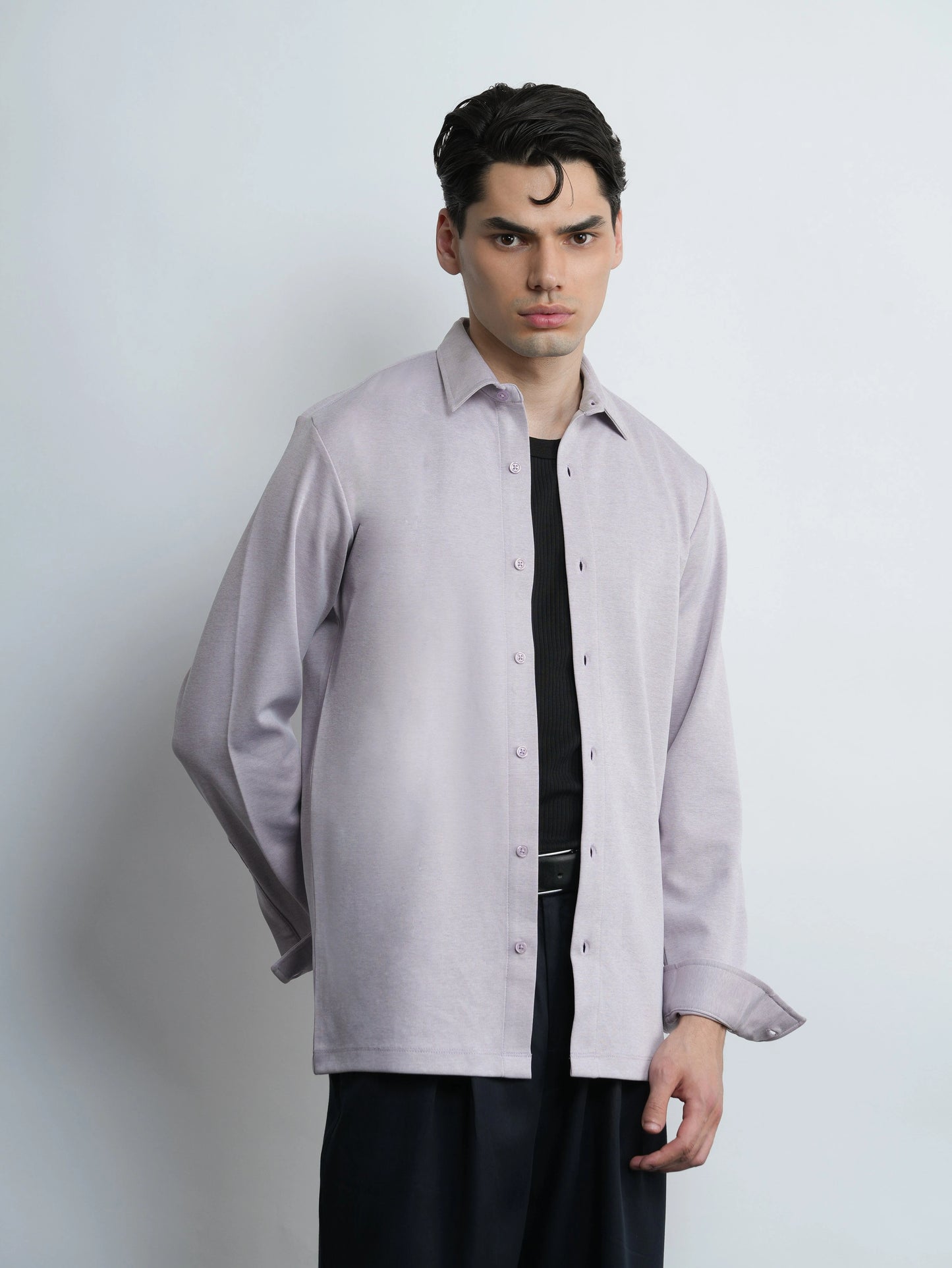 Mercer Knit Shirt - Lavender