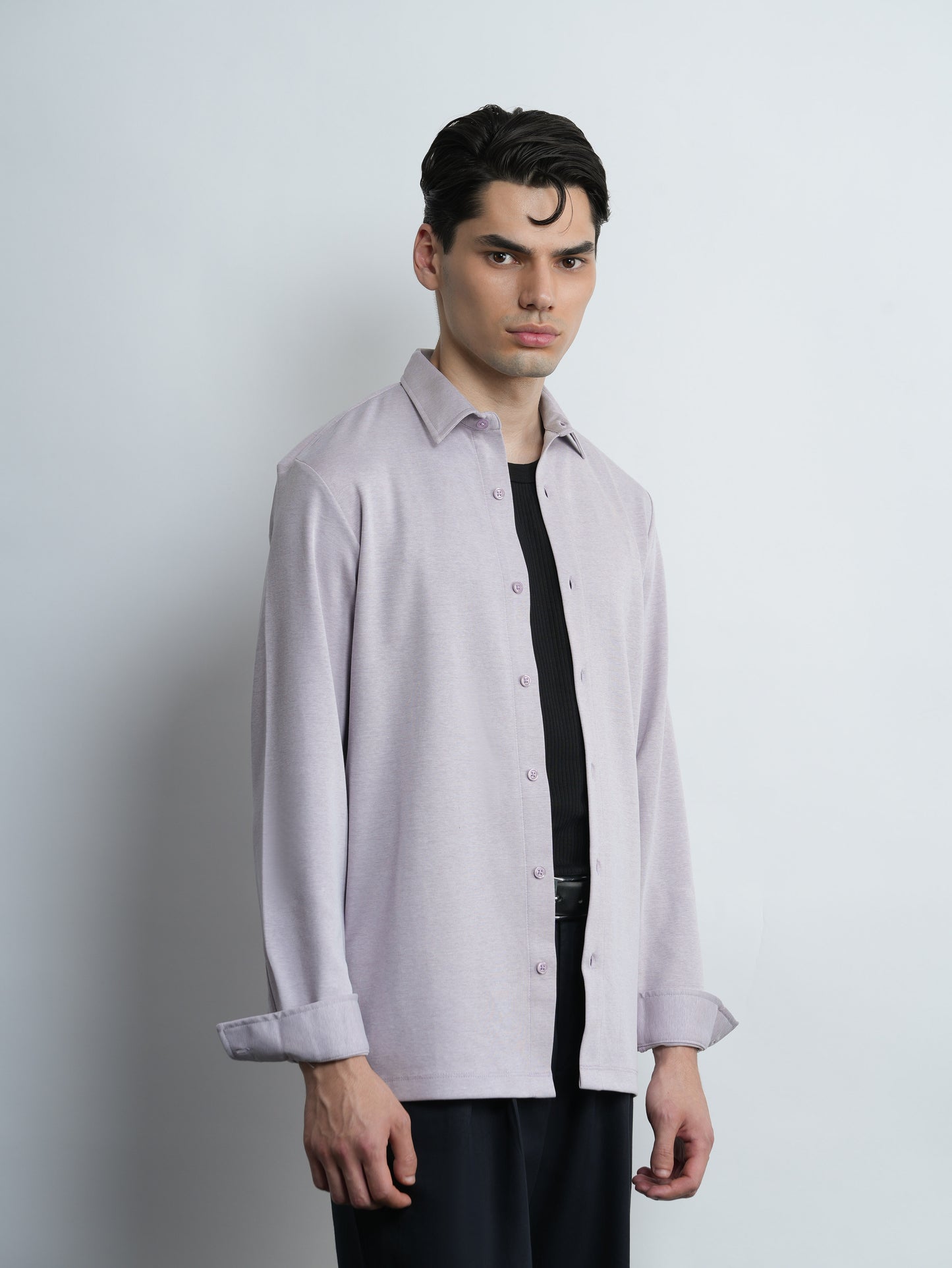 Mercer Knit Shirt - Lavender