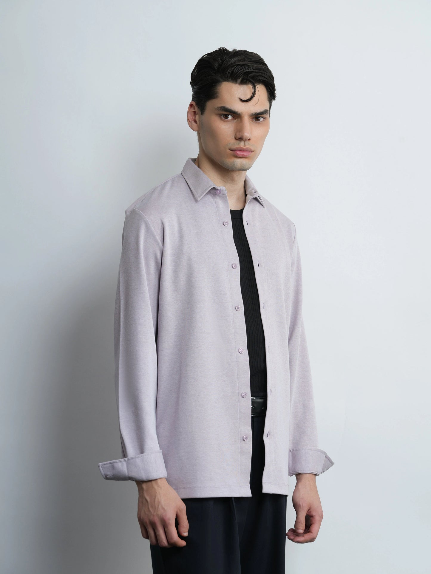 Mercer Knit Shirt - Lavender