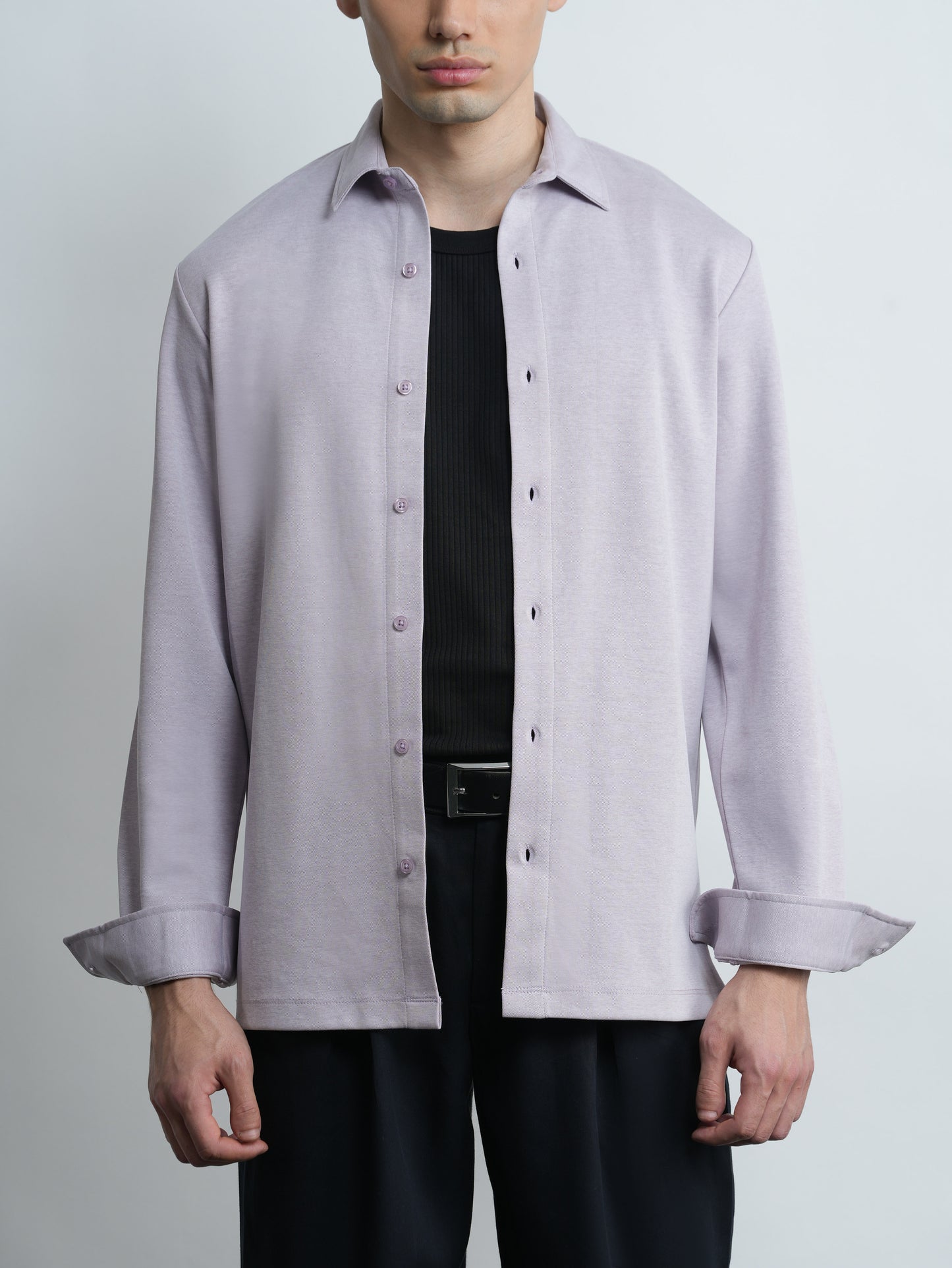Mercer Knit Shirt - Lavender