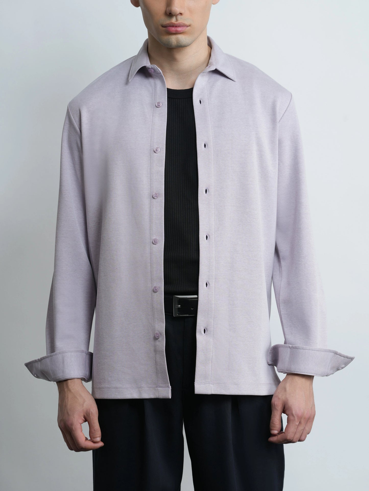 Mercer Knit Shirt - Lavender