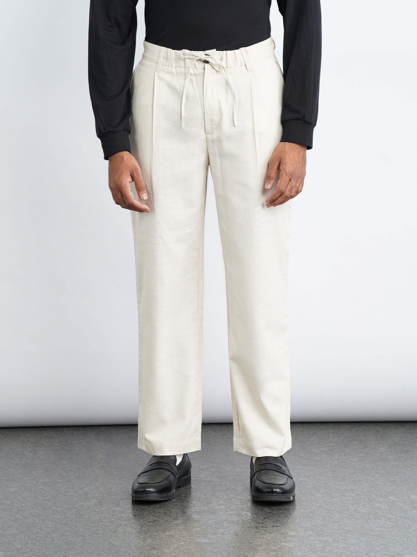 Harbor Drawstring Pants - Cream