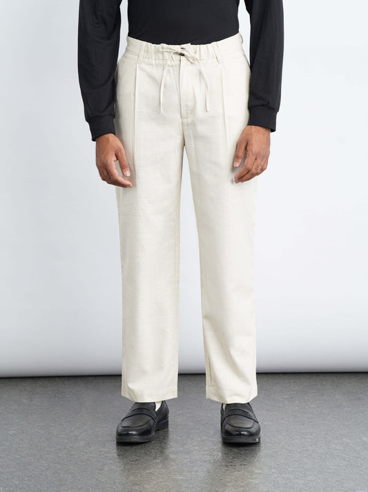 Harbor Drawstring Pants - Cream