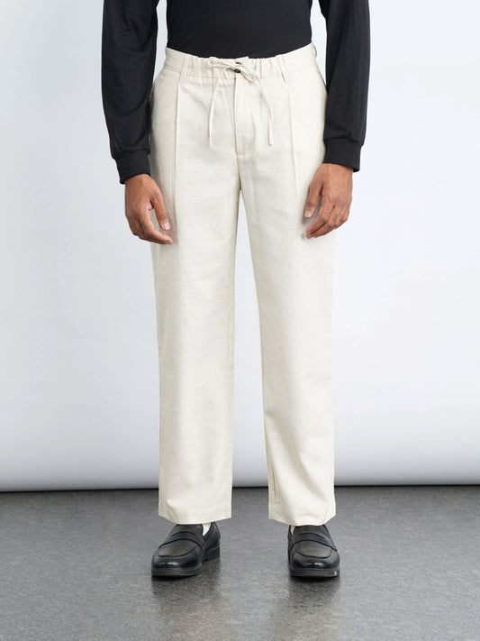 Harbor Drawstring Pants - Cream