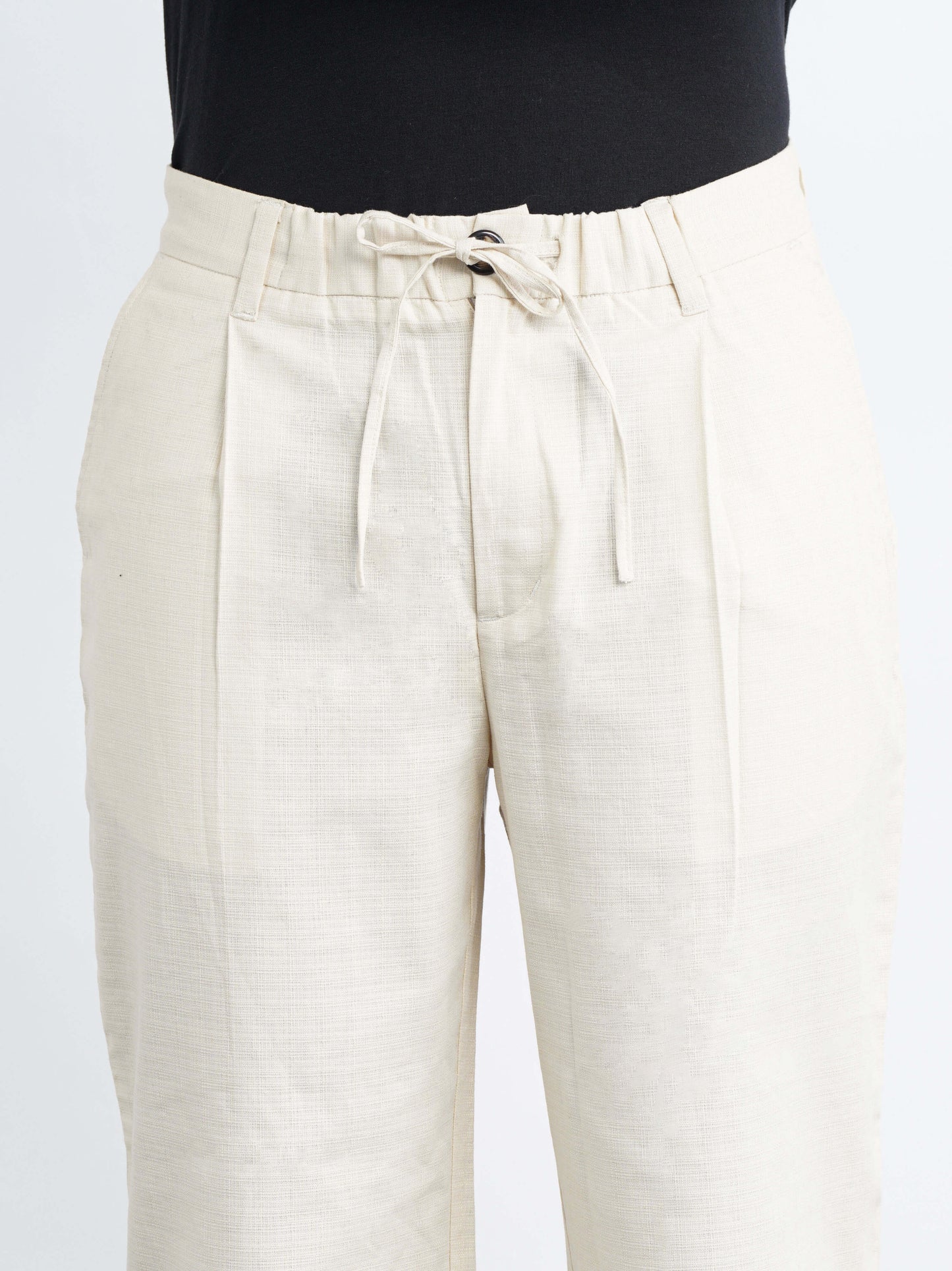 Harbor Drawstring Pants - Cream