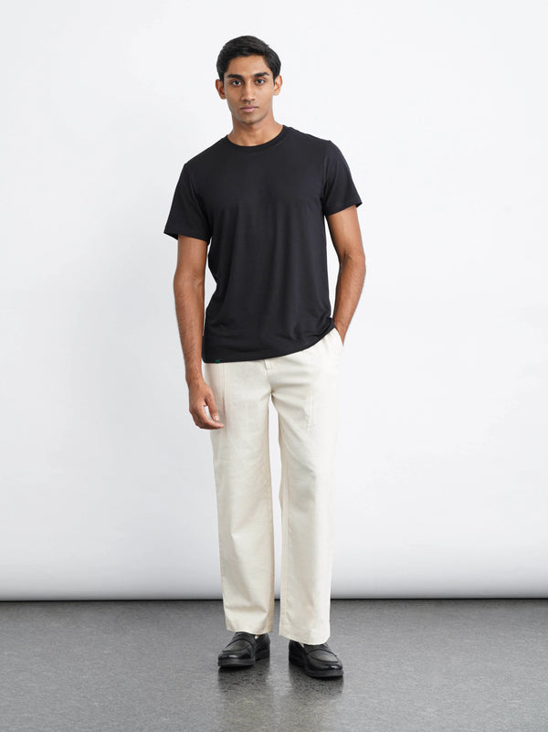 Bamboo SoftDrape™ Cotton Tee - Black