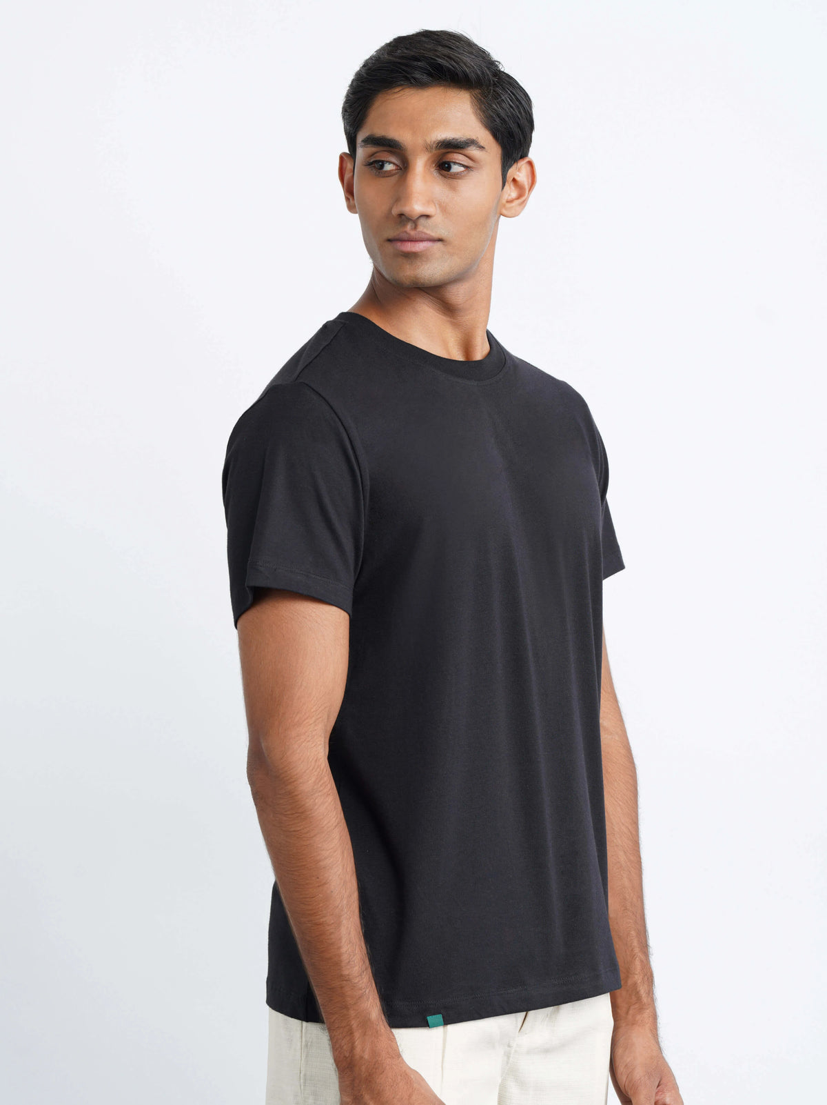 Bamboo SoftDrape™ Cotton Tee - Black