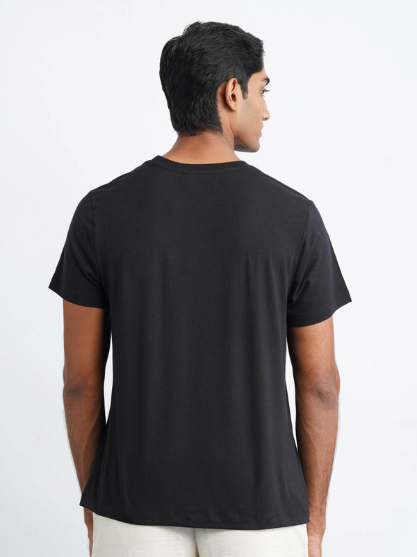 Bamboo SoftDrape™ Cotton Tee - Black
