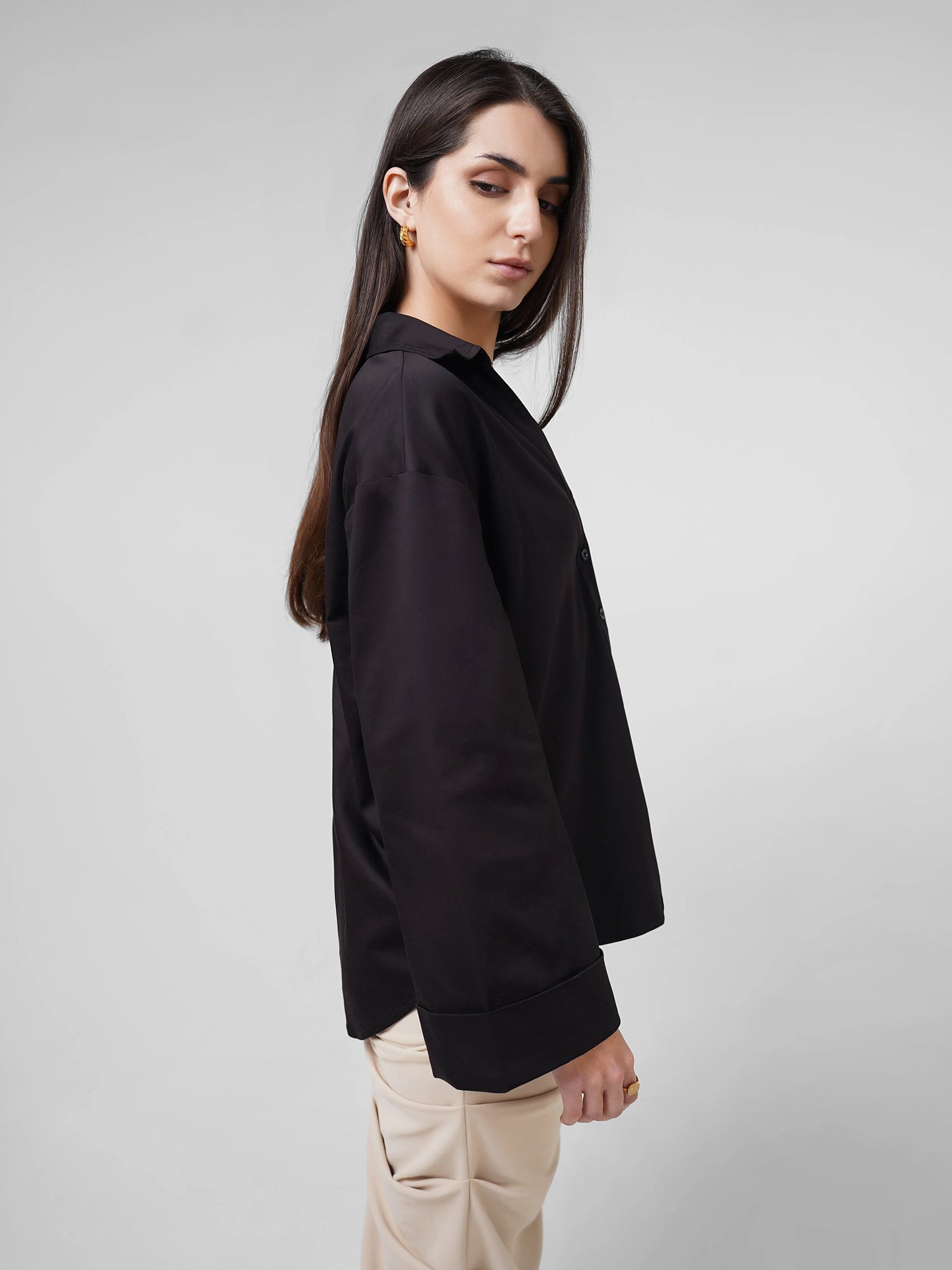 Belle Sleeve Cotton Shirt