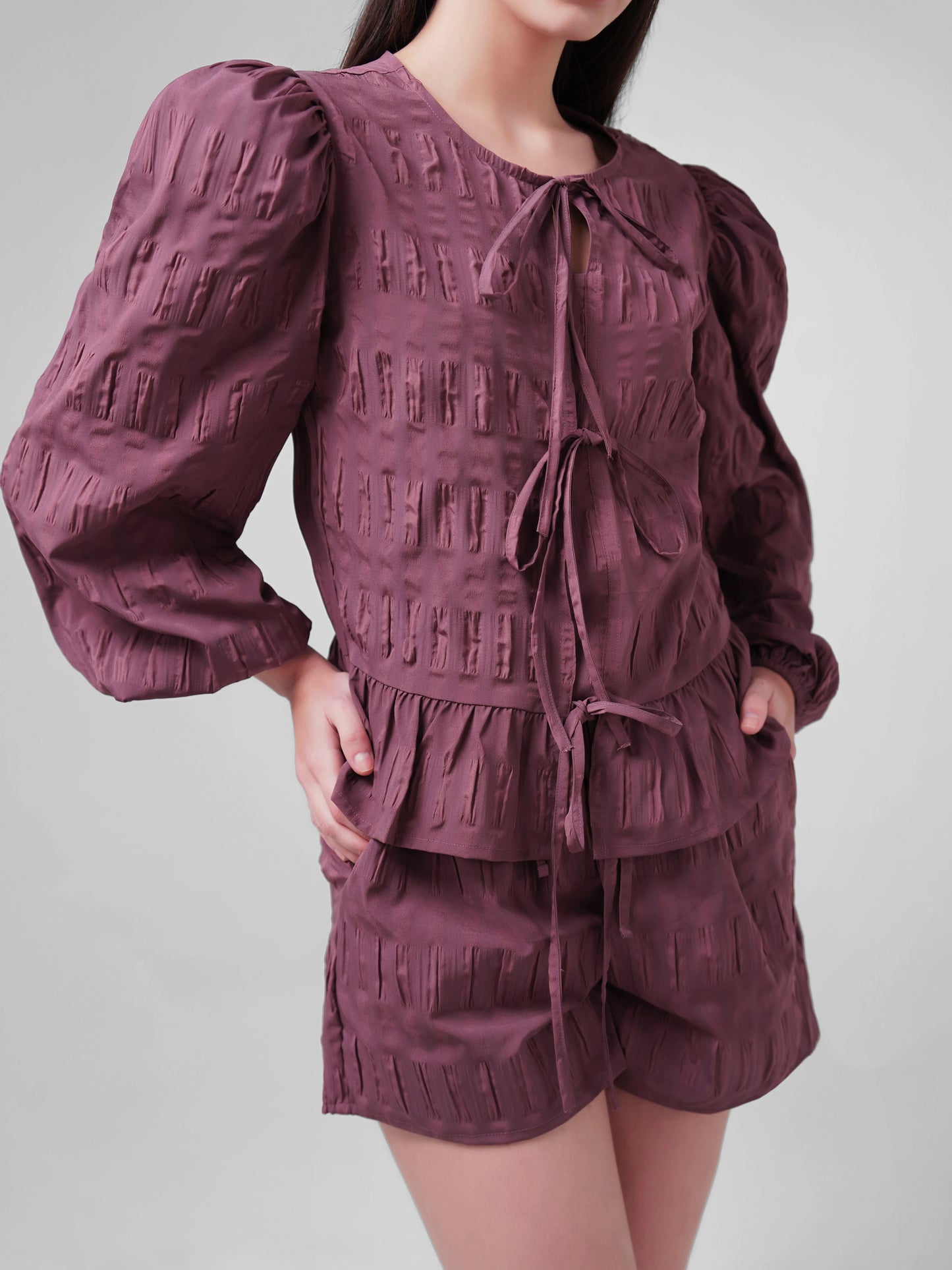 Grape Soda Textured Shorts