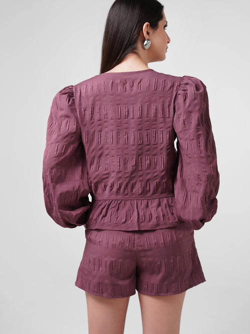 grape soda textured shorts
