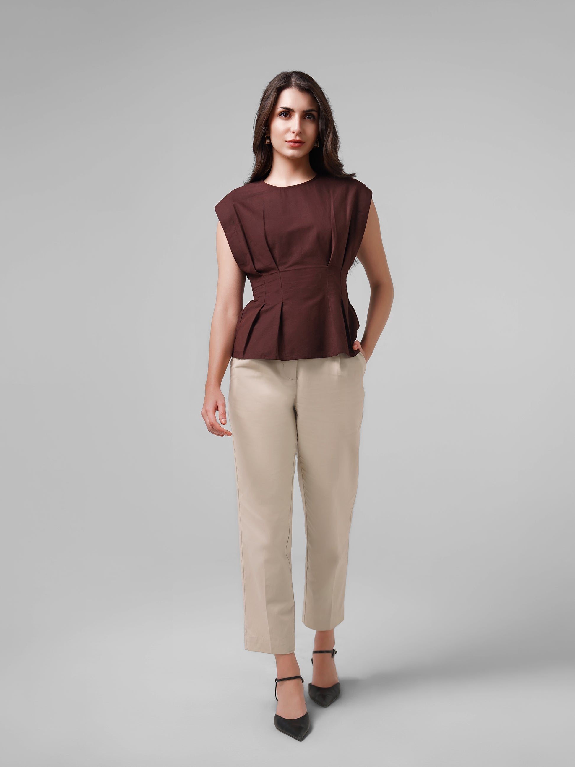 design , Pleated Top front angle full