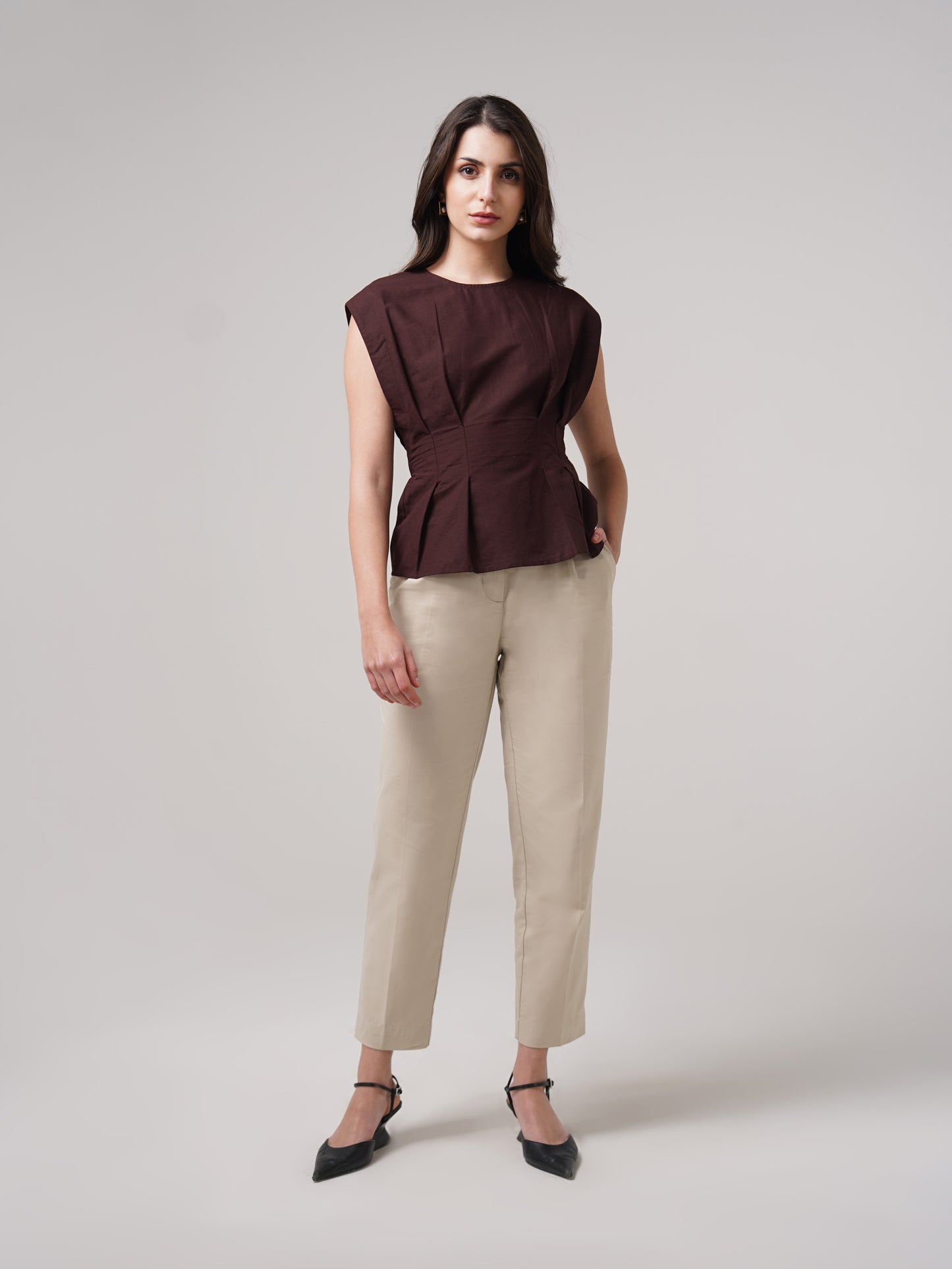 Atelier Ankle Pants - Beige