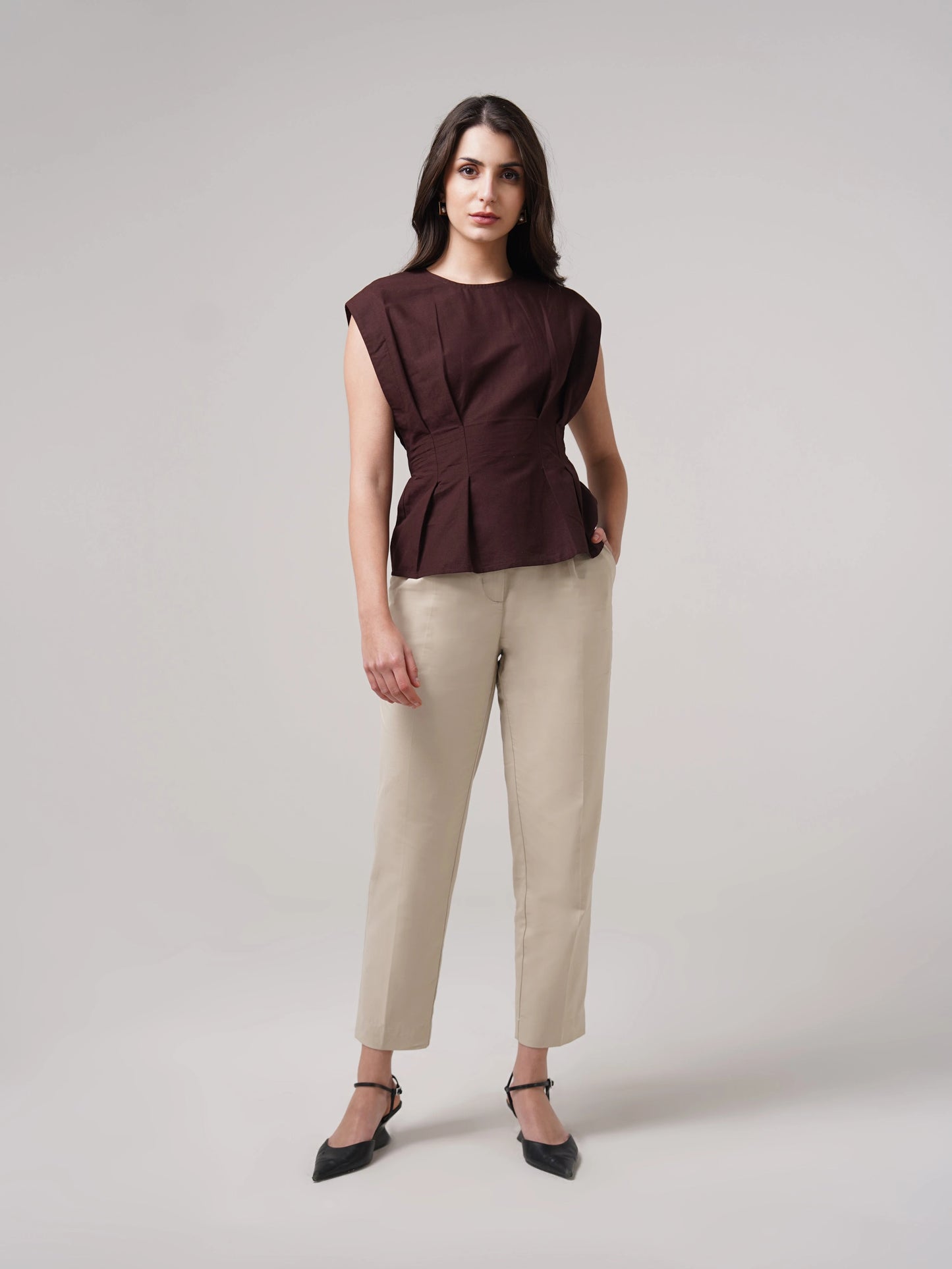 Atelier Ankle Pants - Beige