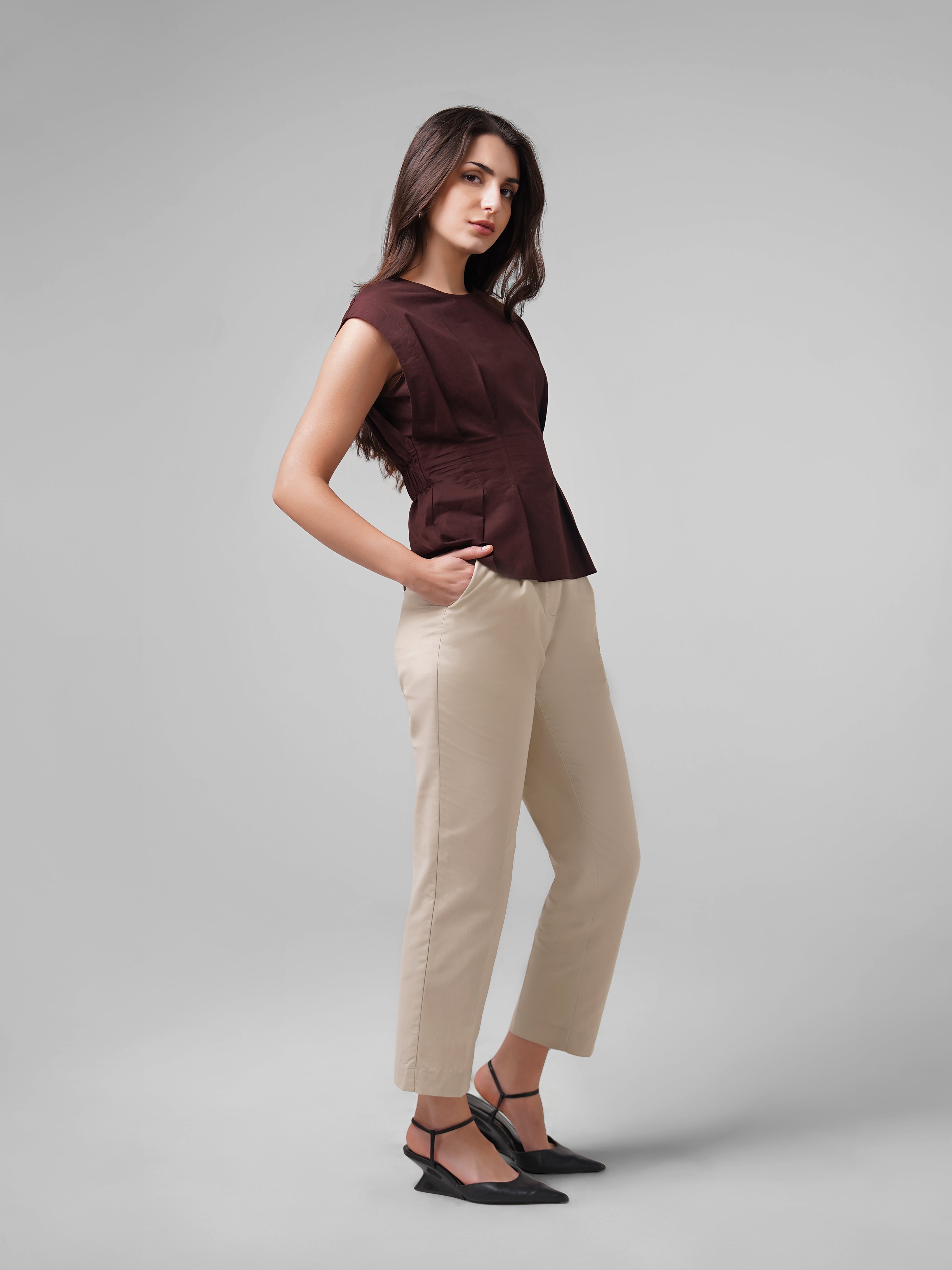 pleated top