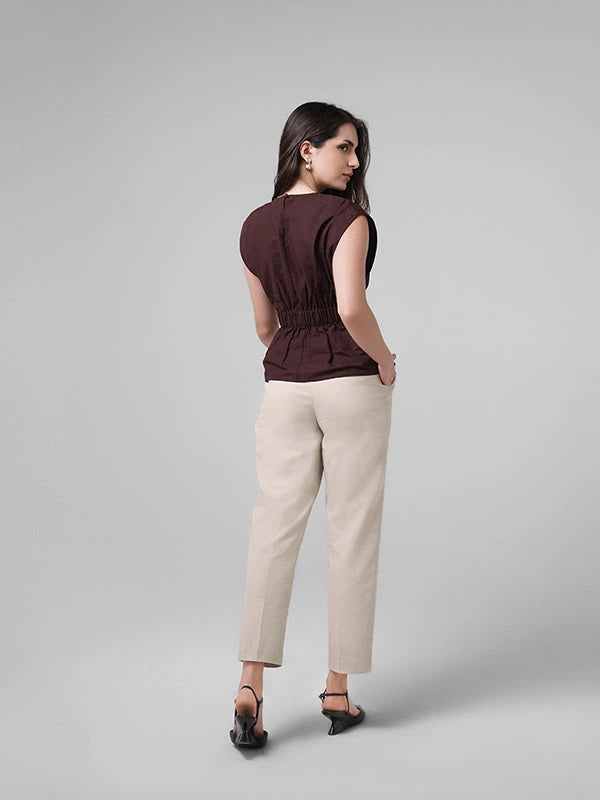 Atelier Ankle Pants - Beige