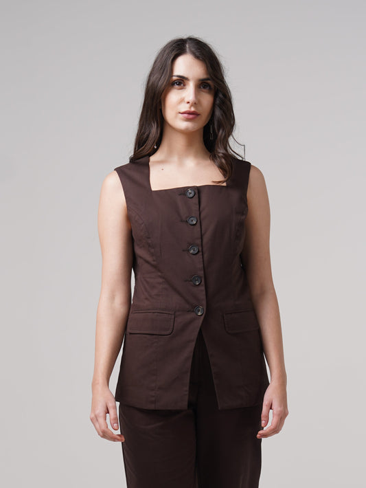 Atelier Waistcoat - Brown
