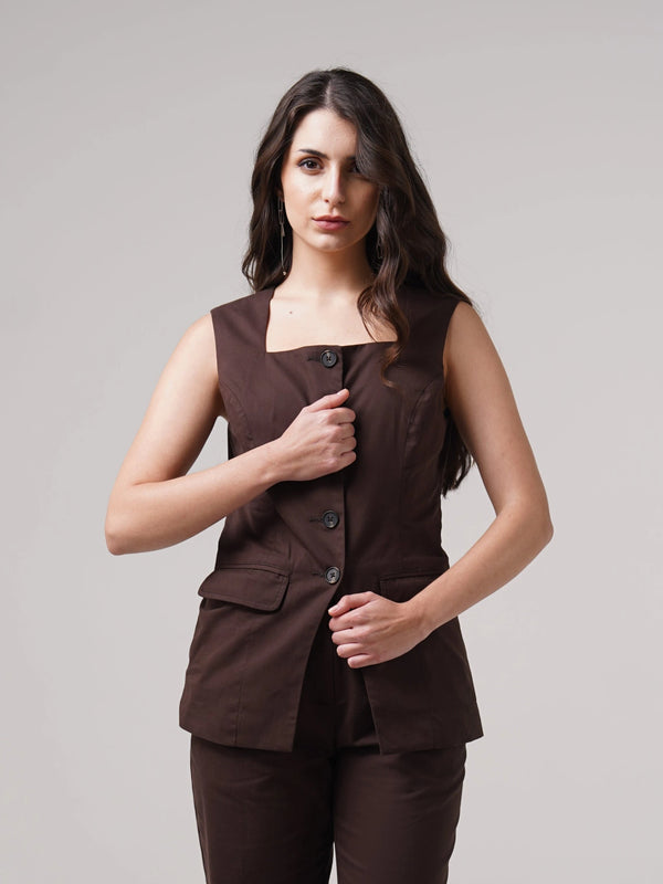 Atelier Waistcoat - Mocha