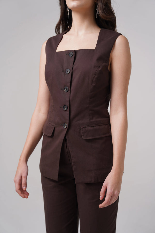 Atelier Waistcoat - Mocha