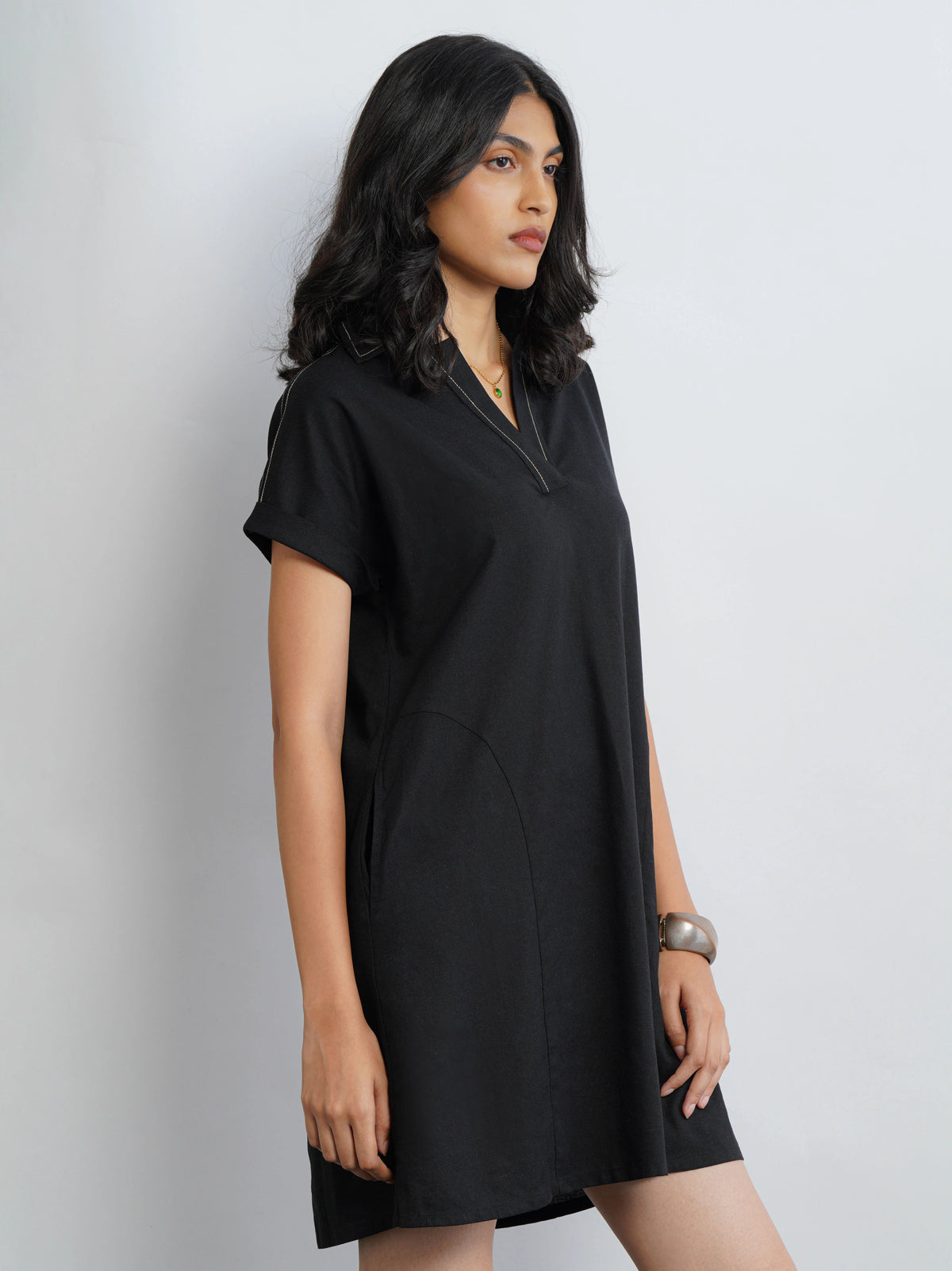 Madlyn AirLinen™ Dress - Black