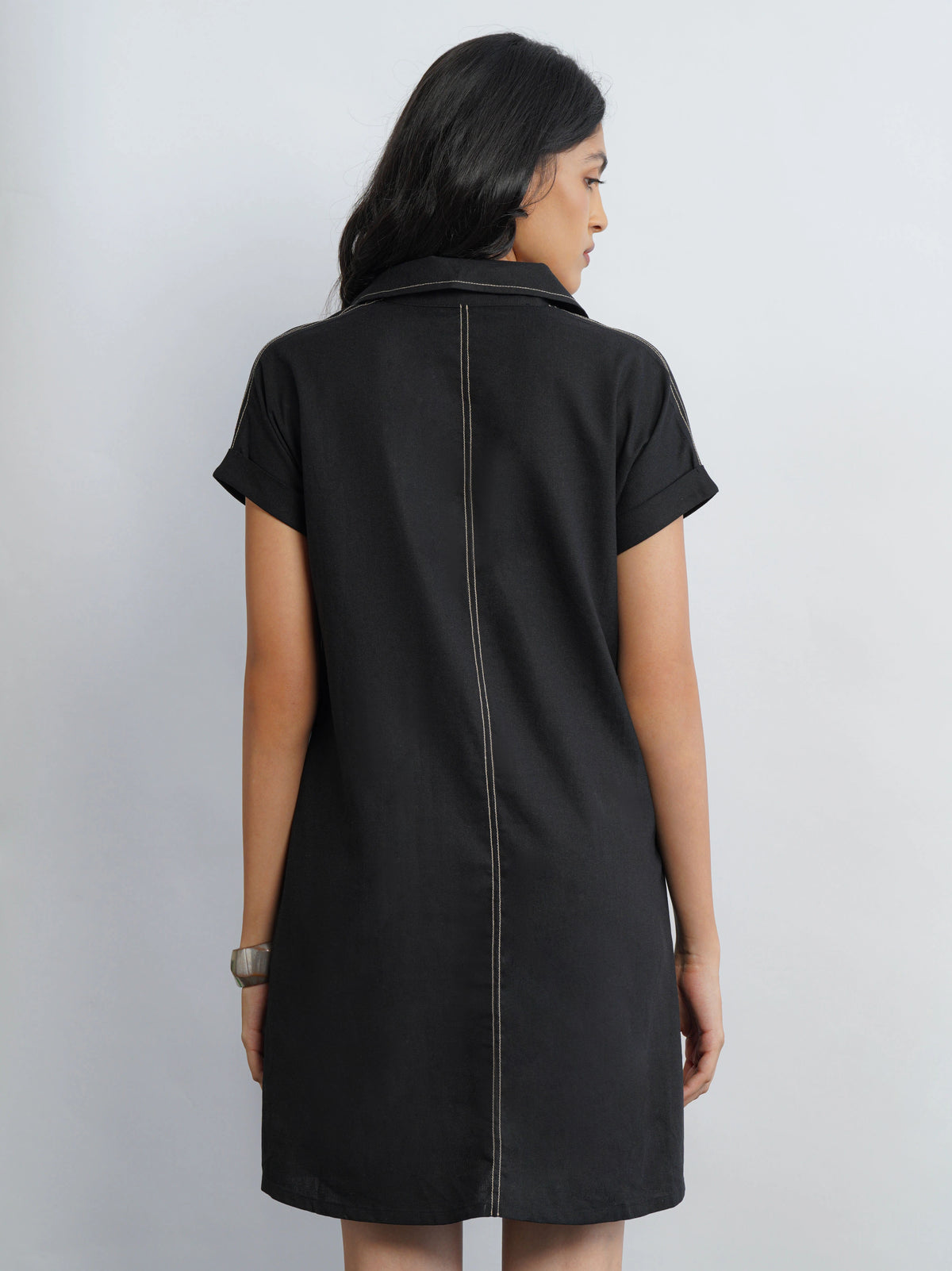 Madlyn AirLinen™ Dress - Black
