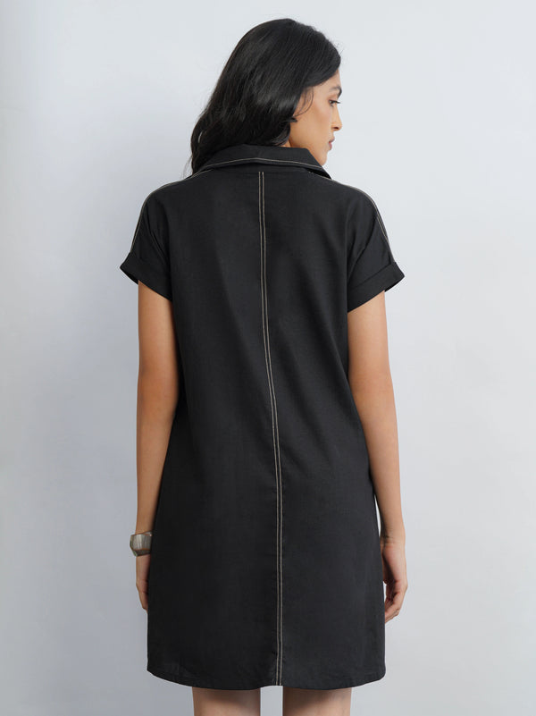 Madlyn AirLinen™ Dress - Black