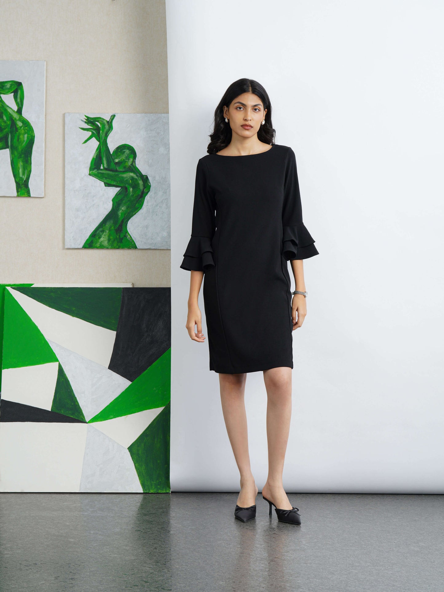Ralph Frill Knit Dress