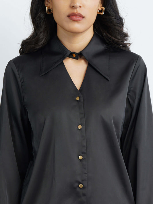 Elevated Vintage Satin Shirt