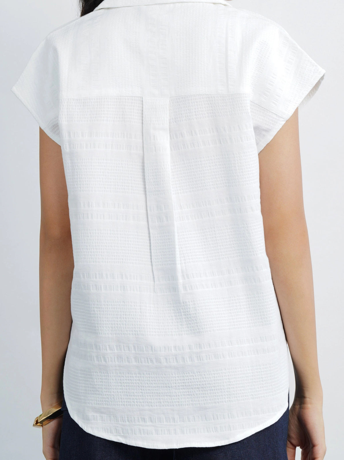 Textured Camp Shirt - White