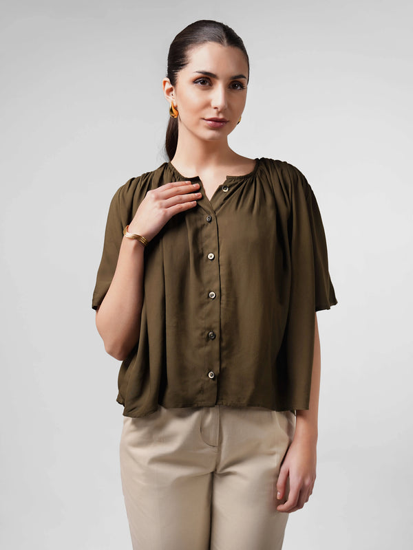 Aire Breeze Top - Olive