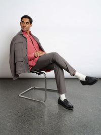 Hamptons Linen Shacket - Slate Grey