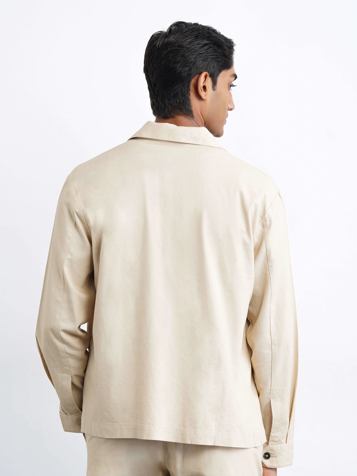 Hamptons Linen Shacket - Beige