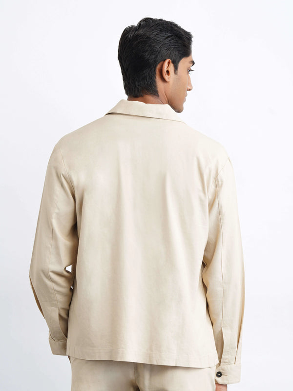 Hamptons Linen Shacket - Beige