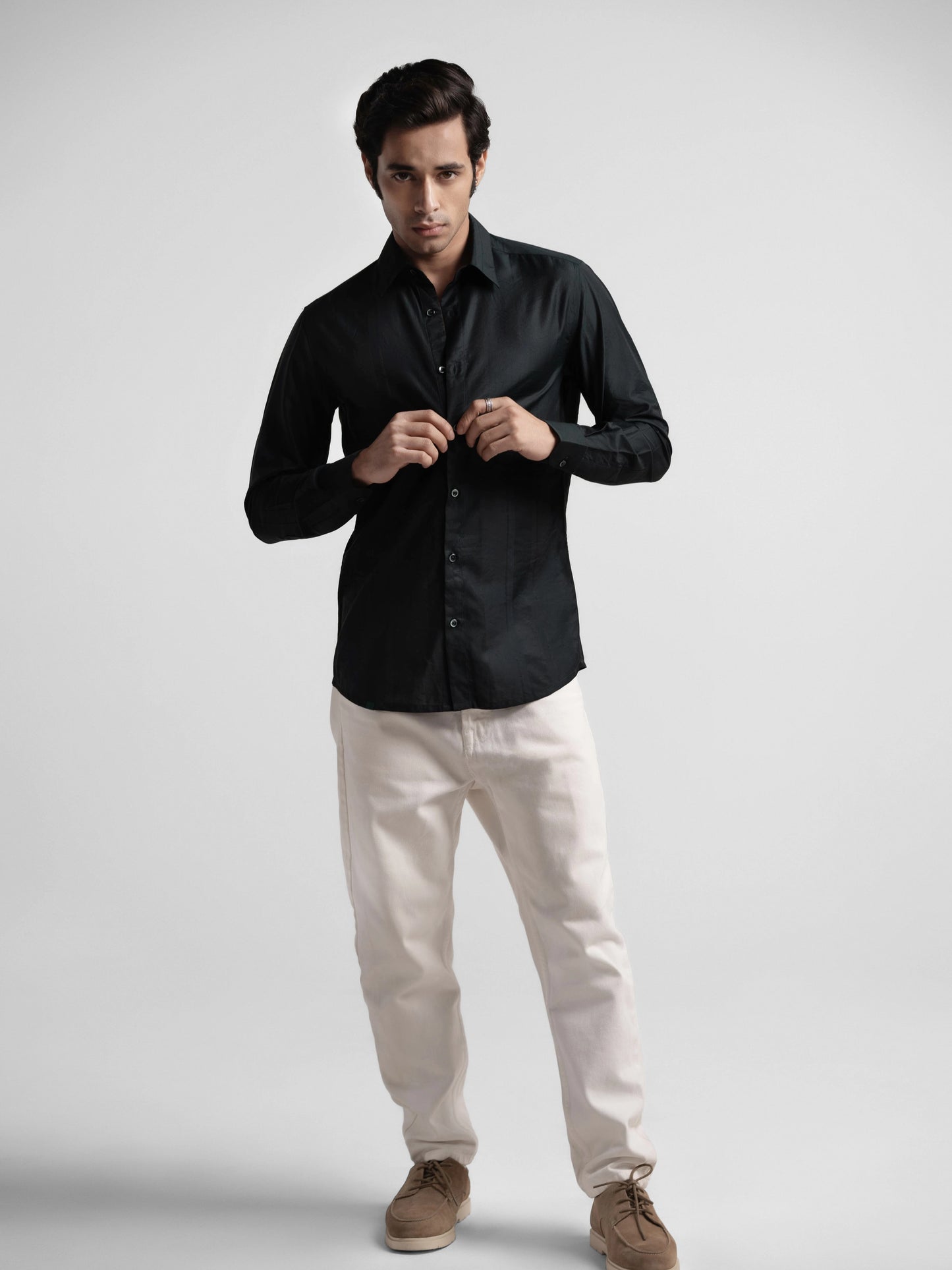 Midnight Lane  - Dark Green Slim Fit Shirt