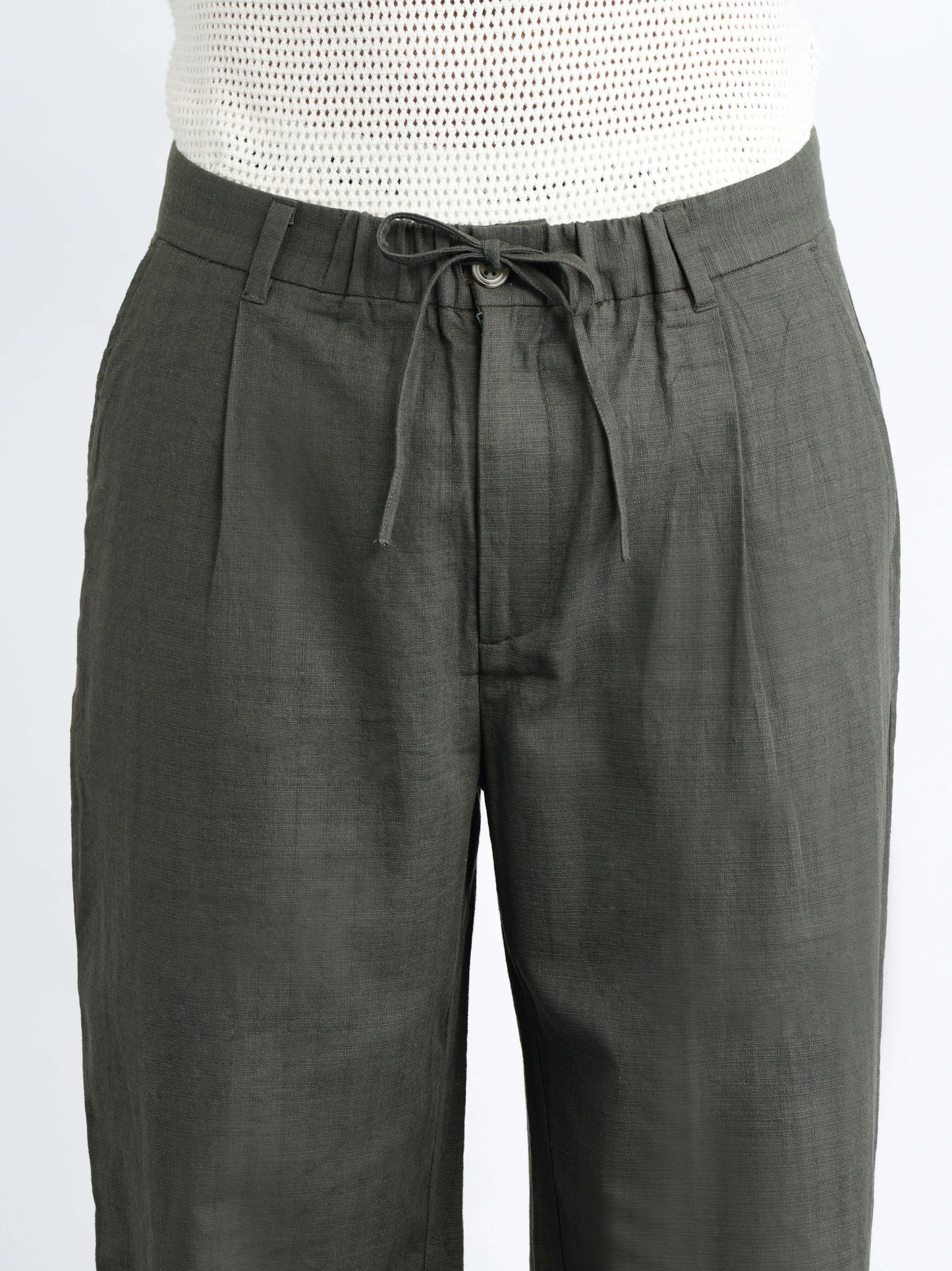 Harbor Drawstring Pants - Stone Olive