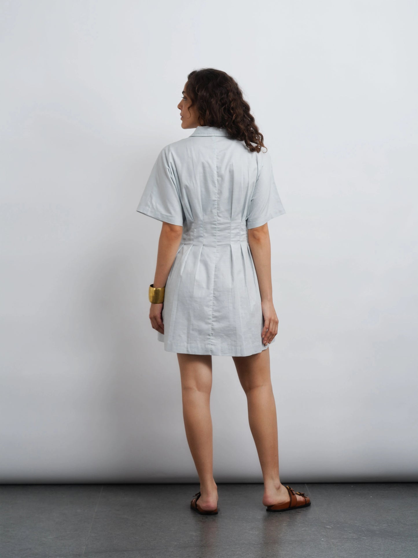 Cotton Dress - Sea Smoke