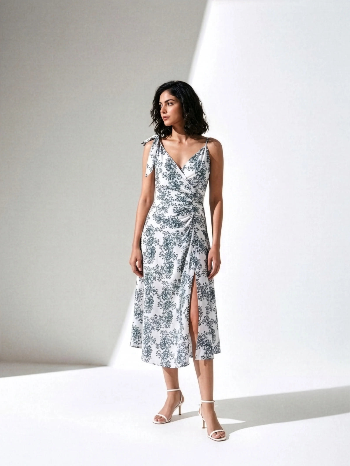 Linen Mykonos Midi Dress