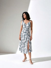 Linen Mykonos Midi Dress