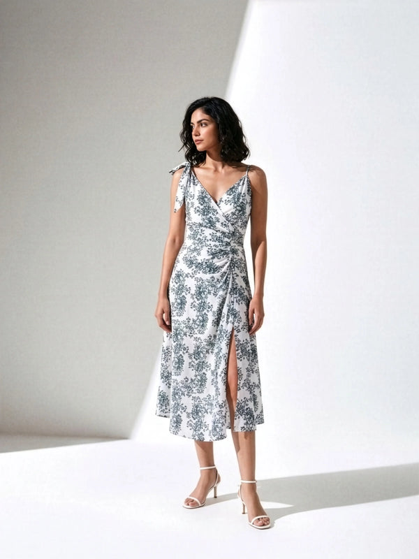 Linen Mykonos Midi Dress