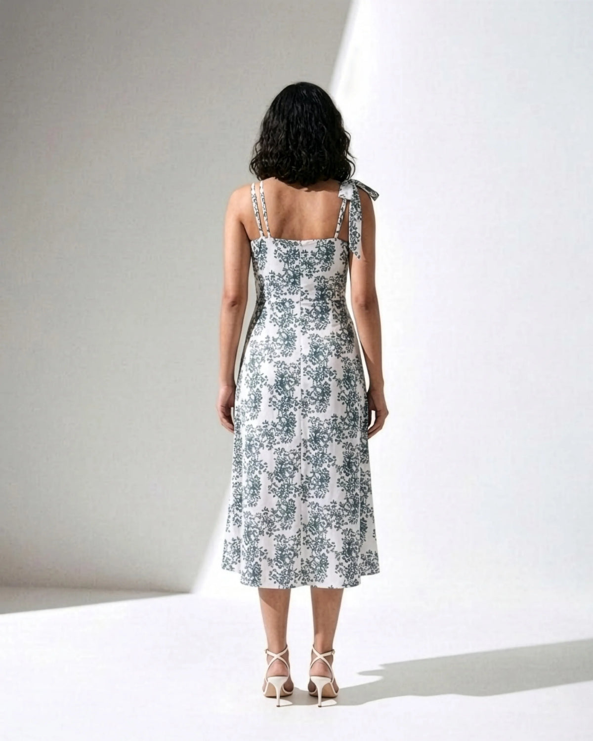 Linen Mykonos Midi Dress