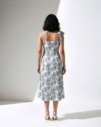 Linen Mykonos Midi Dress
