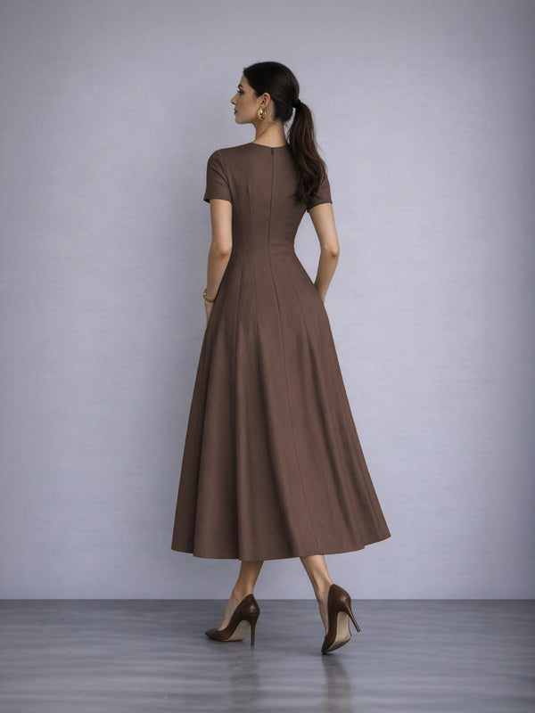 Essential Midi Dress - Mocha
