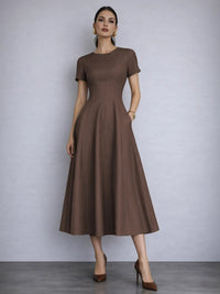 Essential Midi Dress - Mocha